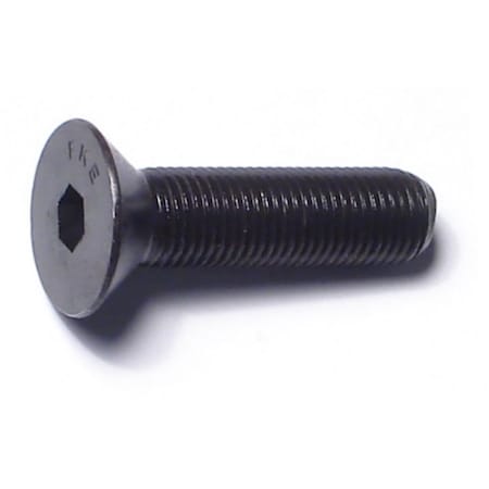 Midwest Fastener 3/8"-24 Socket Head Cap Screw, Flat, Plain Steel, 1-1/2 in Length, 4 PK 79555